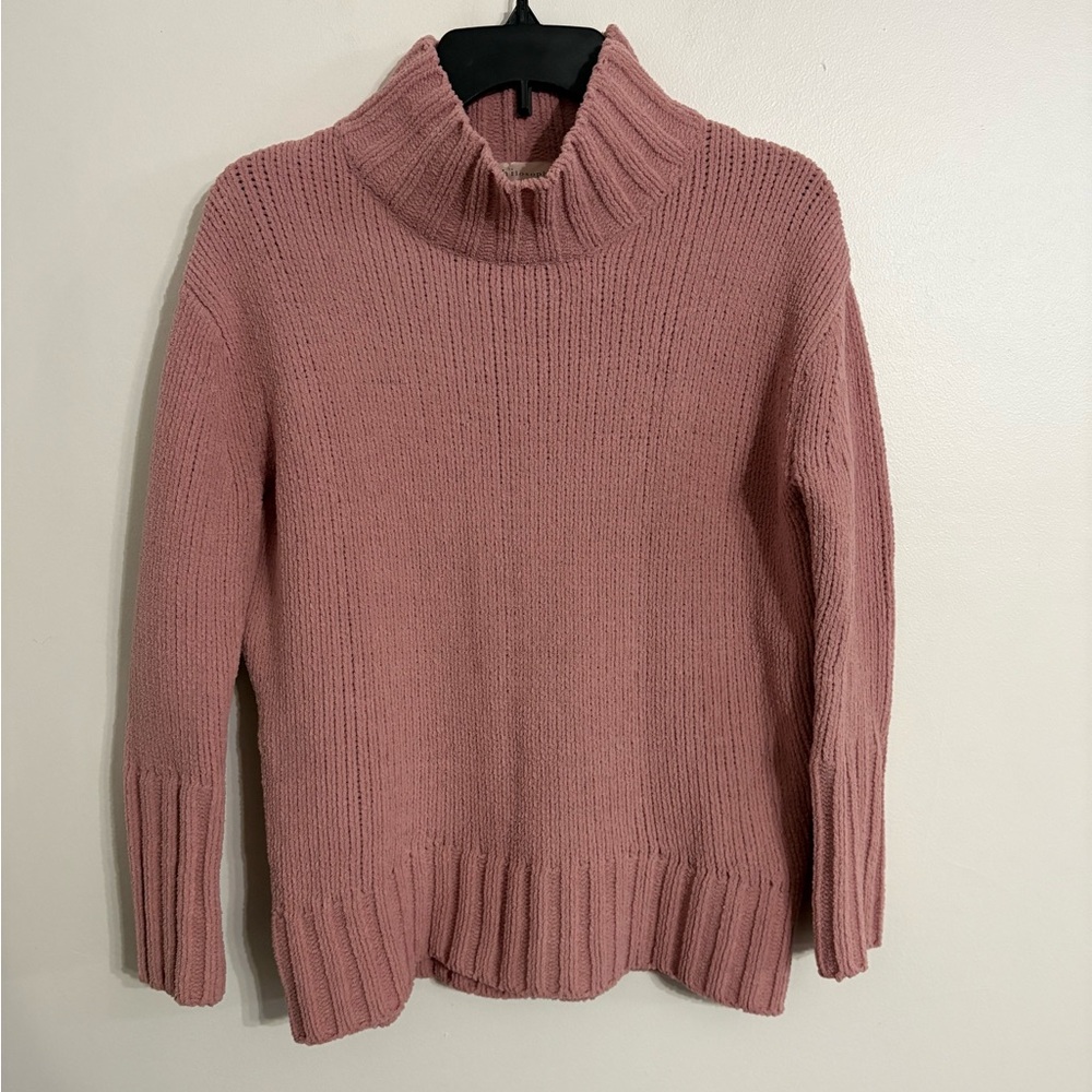 Philosophy Chenille Dusty Rose Cowl neck Sweater Oversize Fit Size XSMALL